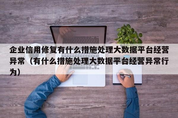 企业信用修复有什么措施处理大数据平台经营异常（有什么措施处理大数据平台经营异常行为）