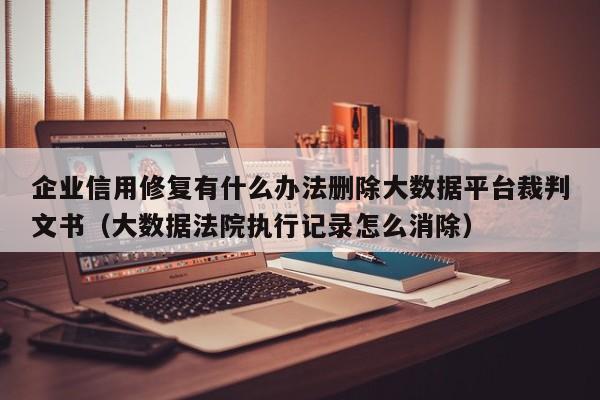企业信用修复有什么办法删除大数据平台裁判文书（大数据法院执行记录怎么消除）